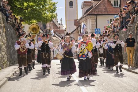 Izjemen obisk zaznamoval 50. Dneve narodnih noš in oblačilne dediščine v Kamniku (Boštjan Tacol)  (3)